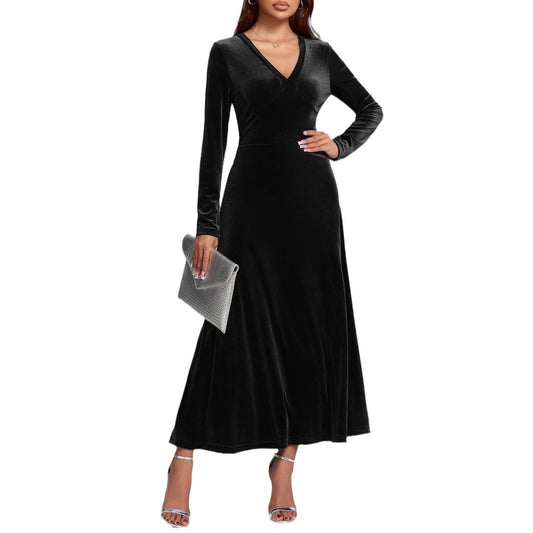 Silver Coast – Velvet Evening Dress by The Nevermore