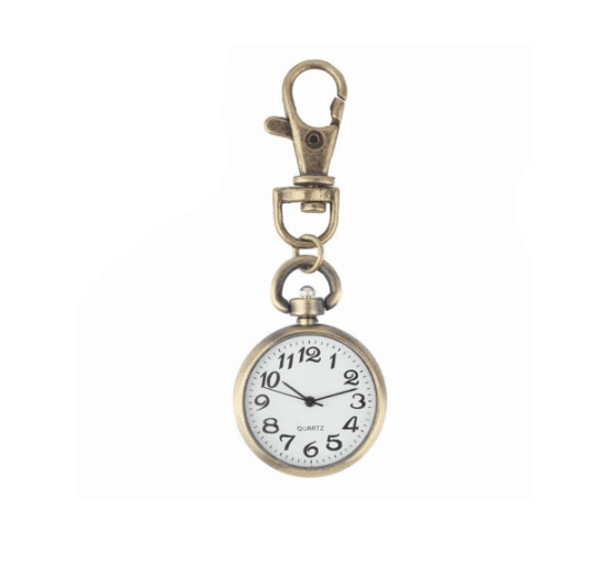 Alvis Tackleton Vintage - The Nevermore Steampunk Pocket Watch Keychain – Unique Steampunk Accessories by Nevermore Lifestyle & Tech | white