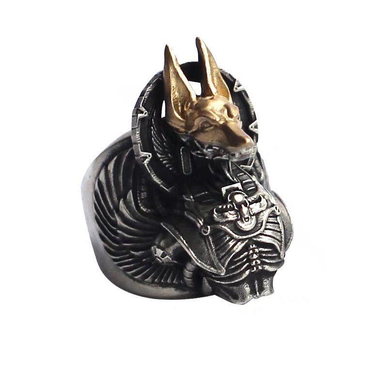 Anubis Nexus - The Nevermore Gothic Ring – Unique Gothic Jewelry by Nevermore Lifestyle & Tech | Anubis Ring