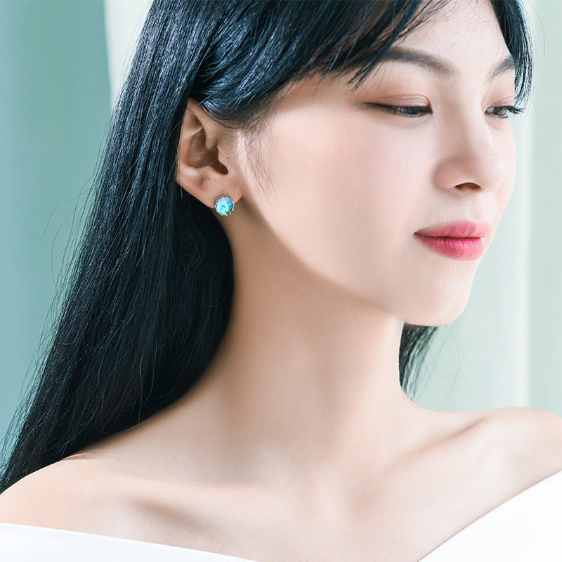 Auriel Crownlight – Moonstone Stud Earrings by The Nevermore – Unique Earrings by Nevermore Lifestyle & Tech | 925 Silver Moonstone Stud Earrings