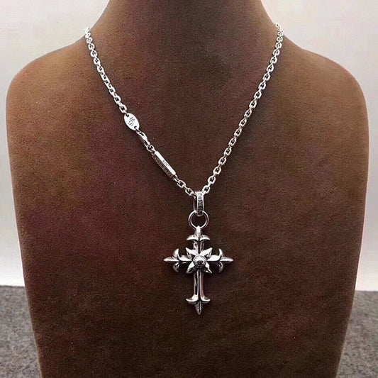Baron Hartley Cross - Gothic Silver Pendant by The Nevermore – Unique Gothic Jewelry by Nevermore Lifestyle & Tech | 925 Silver 60cm Set With Necklace