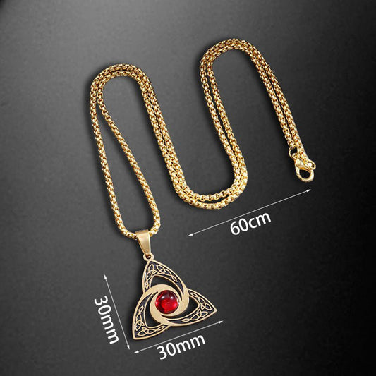 Bergljot - Norse Viking Titanium Necklace by The Nevermore – Unique Gothic Jewelry by Nevermore Lifestyle & Tech | Gold