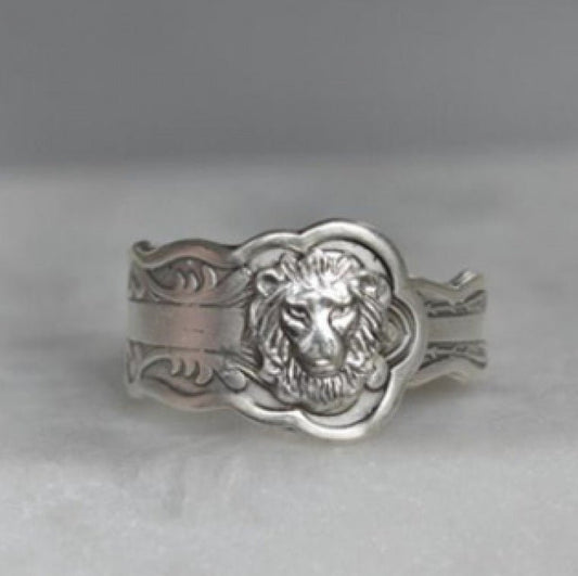 Bohemian Lion Head - The Nevermore Boho Ring – Unique Boho Rings by Nevermore Lifestyle & Tech | number 10 Silver