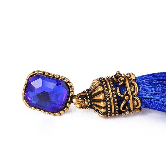 Bohemian Long - The Nevermore Boho Earrings – Unique Boho Accessories by Nevermore Lifestyle & Tech | Dark blue