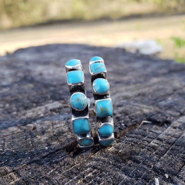 Bohemian Turquoise - The Nevermore Boho Earrings – Unique Boho Accessories by Nevermore Lifestyle & Tech | Blue
