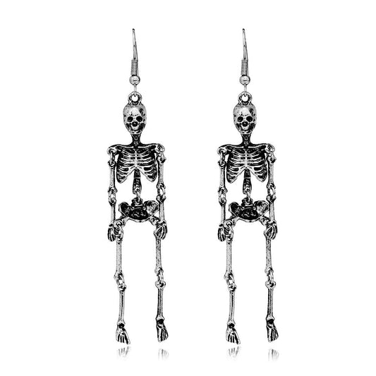 BoneChic Halloween Drop Earrings - Gothic Skeletons by The Nevermore