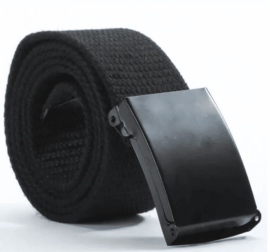 Canvas – Unisex Woven Belt by The Nevermore – Unique Belts by Nevermore Lifestyle & Tech | Black buckle Black