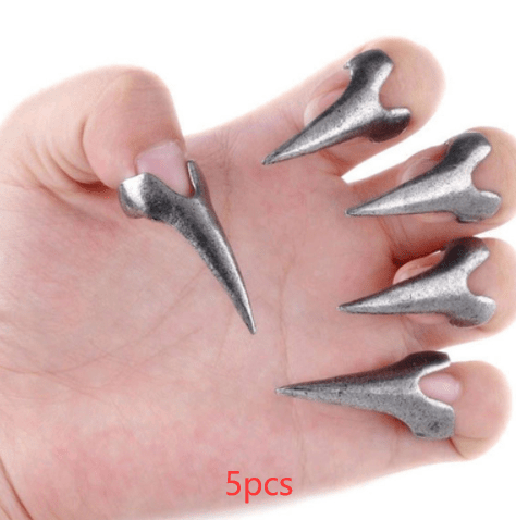 Cat Vampire Nail Finger Claws - The Nevermore Gothic Knuckle Rings – Unique Rings by Nevermore Lifestyle & Tech | 5pcs Silver