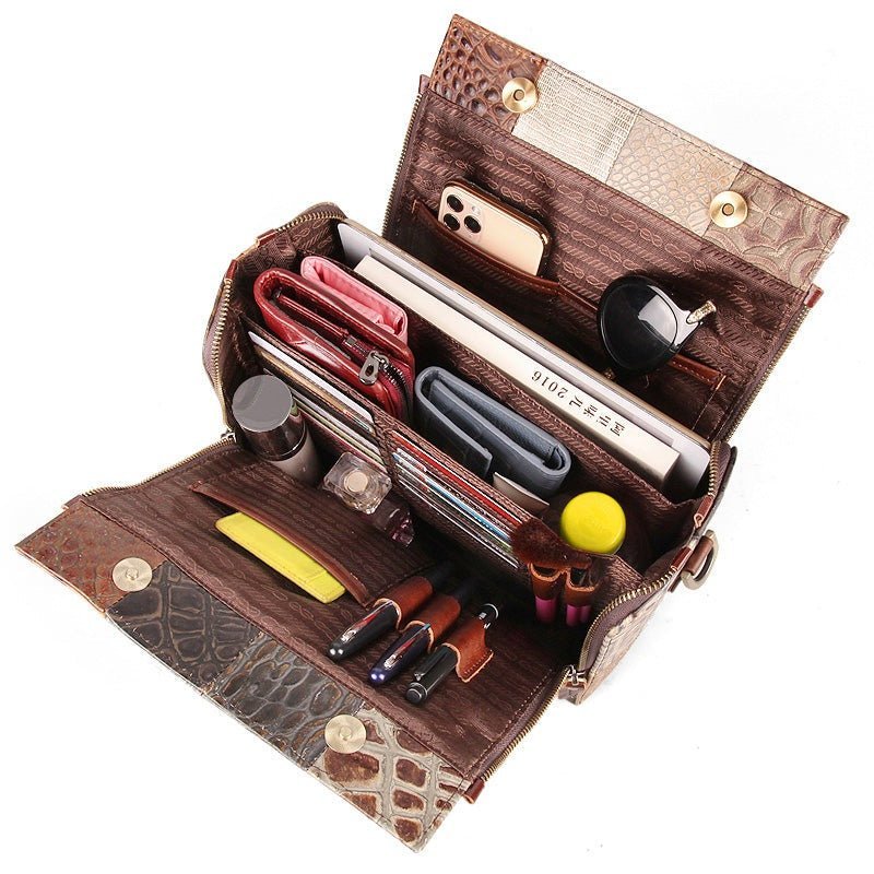 Chic Mom Tote - Soft Cowhide Leather Handbag by The Nevermore – Unique Handbags by Nevermore Lifestyle & Tech | Small