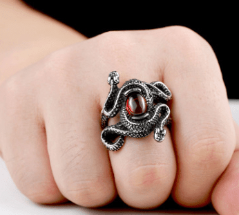 Coiled Snake - The Nevermore Ring – Unique Gothic Rings by Nevermore Lifestyle & Tech | 10