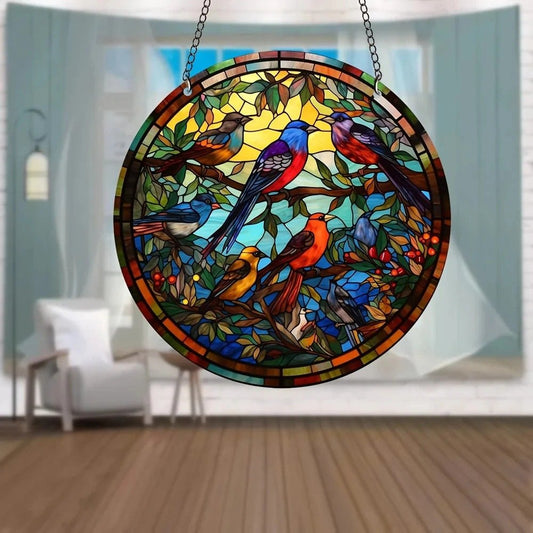 ColorBloom Flight - Acrylic Suncatcher Art by The Nevermore