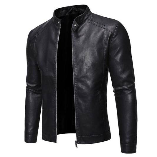 Darkpiston - The Nevermore leather motorcycle jacket for Men – Unique Men's Fashion by Nevermore Lifestyle & Tech | 3XL 01 Black
