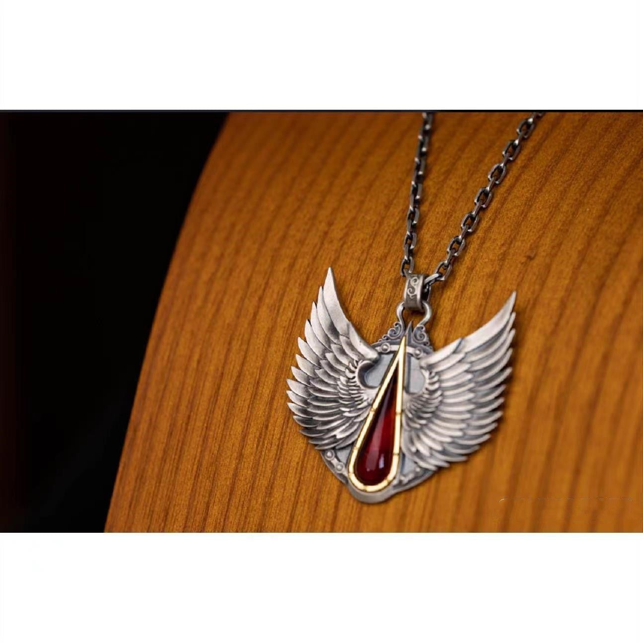 Divine Wings Essence - The Nevermore Gothic Pendant Necklace