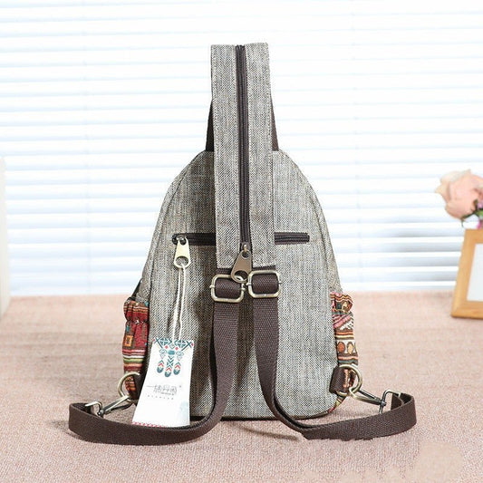 Earthy Elegance - Handwoven Backpack by The Nevermore – Unique Bags by Nevermore Lifestyle & Tech | Brown