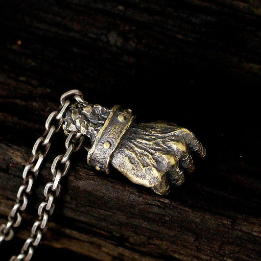 Fearless Fist Gothic Pendant Necklace by The Nevermore