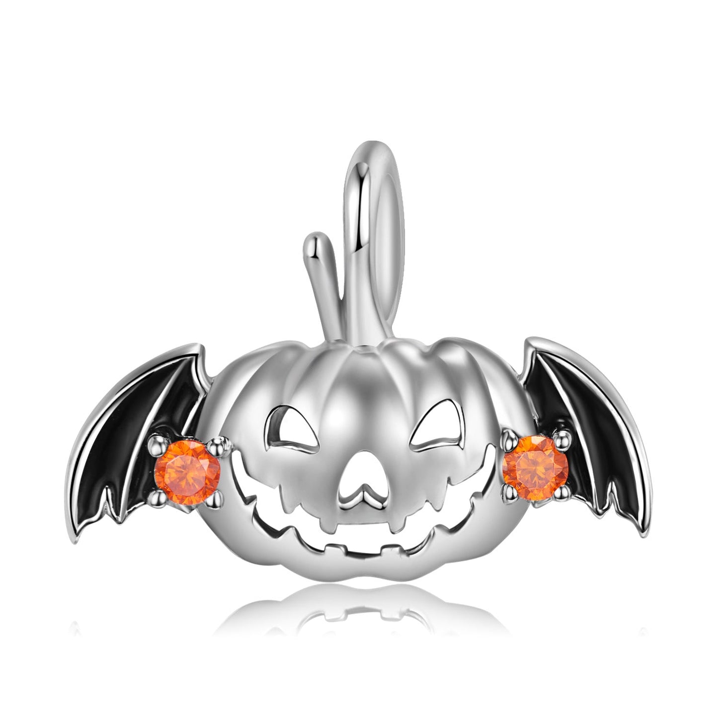 Flying Pumpkin - Gothic Silver Pendant by The Nevermore – Unique Gothic Pendants by Nevermore Lifestyle & Tech | PNC0113