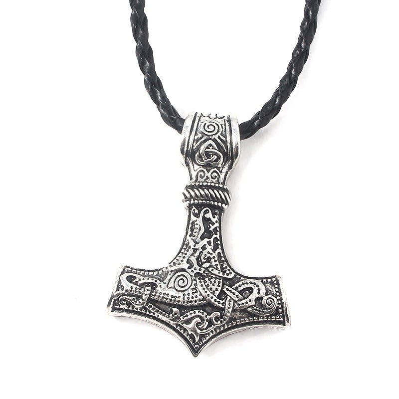 Fritjof Thor’s Hammer - Norse Viking Pendant by The Nevermore – Unique Gothic Jewelry by Nevermore Lifestyle & Tech | Silver