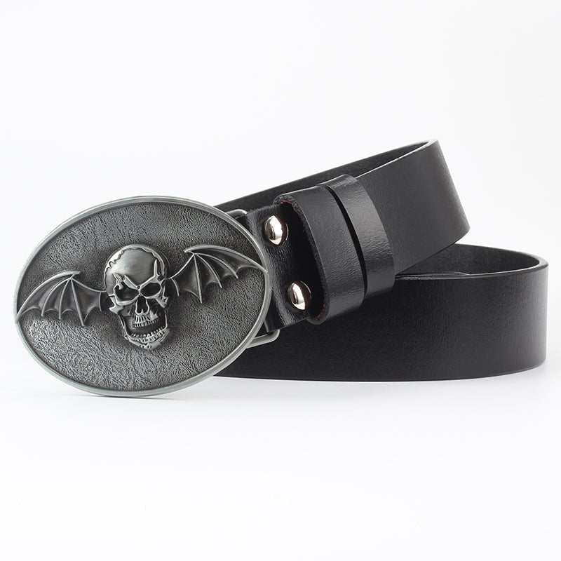 Gideon Charmwood - The Nevermore Gothic Belt Skull Bat – Unique Gothic Fashion for Men by Nevermore Lifestyle & Tech | 105cm 016