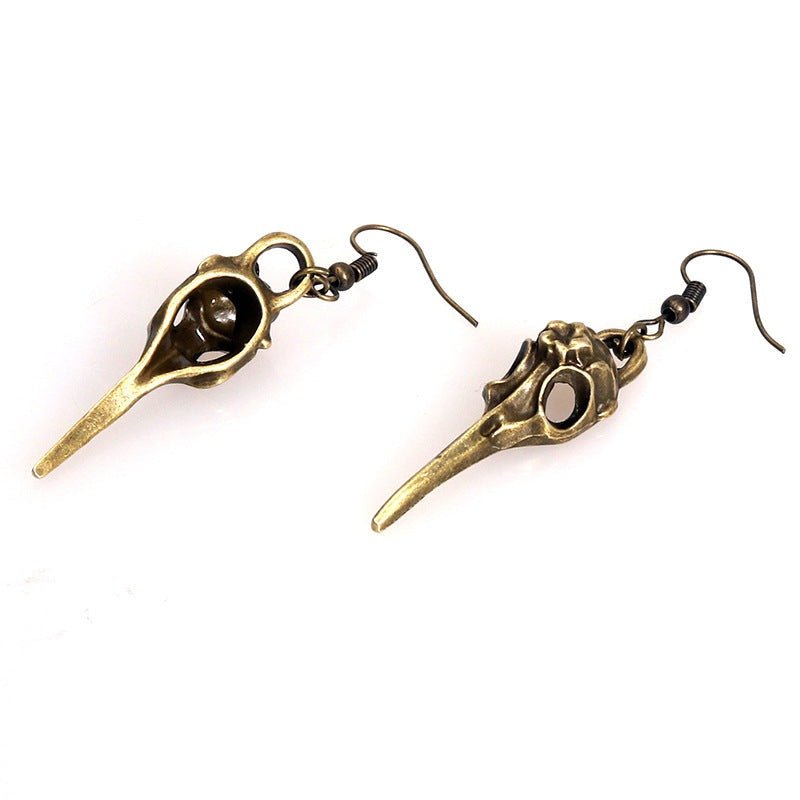 Gilbert Sharpe Crow Head - The Nevermore Gothic Earrings – Unique Gothic Earrings by Nevermore Lifestyle & Tech | Ancient silver