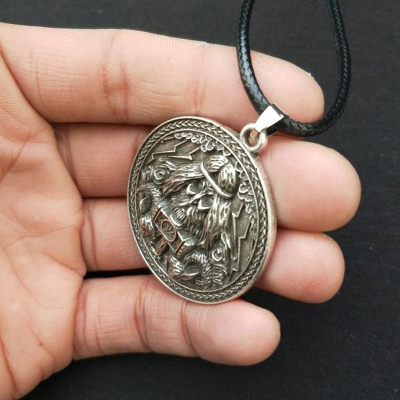 Halvard - Norse Viking Pendant Necklace for Men by The Nevermore – Unique Gothic Jewelry by Nevermore Lifestyle & Tech | Antique bronze B