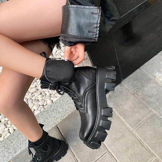 Leather Elegance - Martin Boots by The Nevermore