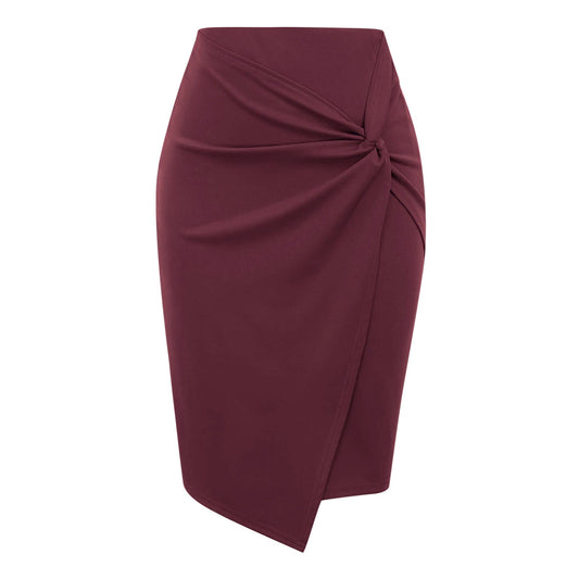 Maribeth - The Nevermore Women's Skirt – Unique Fashion for Women by Nevermore Lifestyle & Tech | 2XL Wine Red
