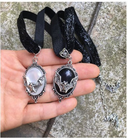 Merida Grave Bat - Gothic Choker Necklace by The Nevermore – Unique Pendants - Necklaces by Nevermore Lifestyle & Tech | Black