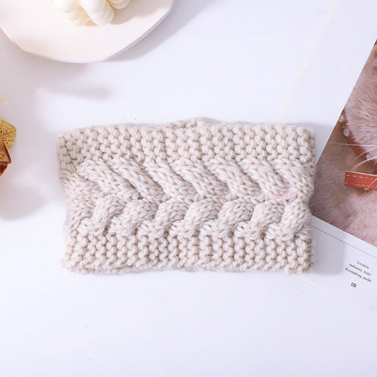 Merry - Knitted Wool Headband by The Nevermore – Unique Headbands by Nevermore Lifestyle & Tech | Beige