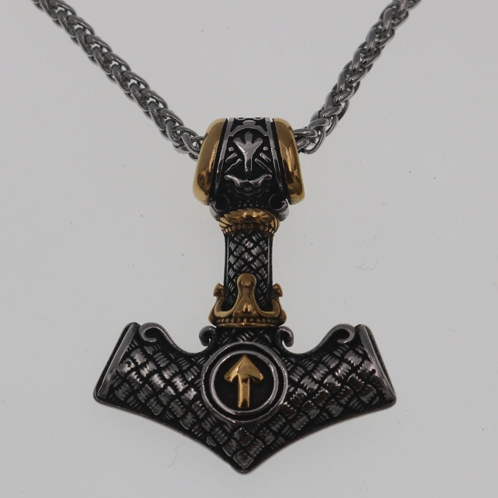 Mjolnir's Might - Gothic Viking Pendant Necklace - by The Nevermore