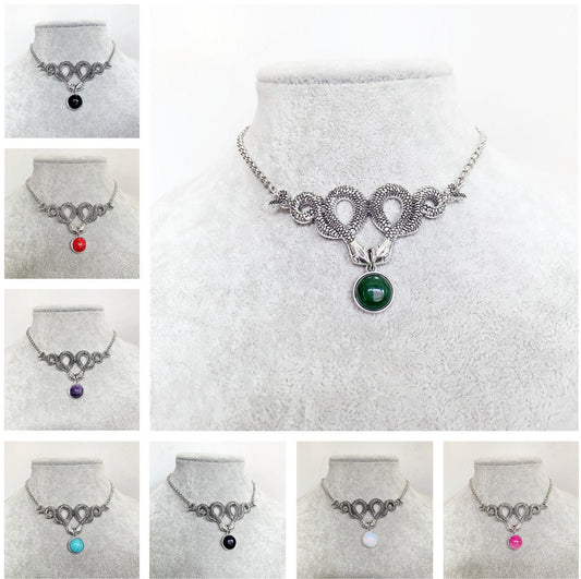 Mournshade – Gothic Necklace Snake by The Nevermore – Unique Gothic Jewelry by Nevermore Lifestyle & Tech | AQ1166