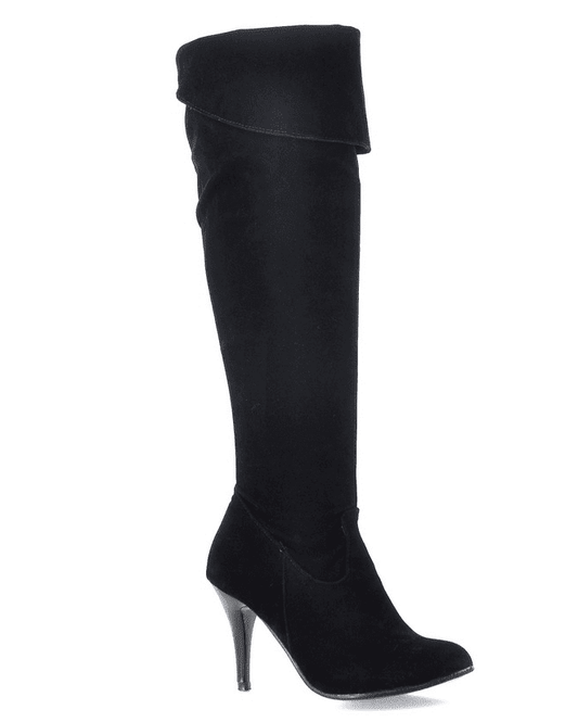 Muse High - Heeled Long Boots for Women - by The Nevermore – Unique Boots for Women by Nevermore Lifestyle & Tech | 34 Black