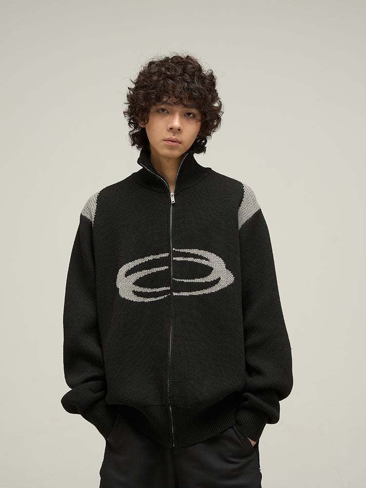 Nexus Knit - The Nevermore Men's Knit Cardigan – Unique Jackets by Nevermore Lifestyle & Tech | L Black