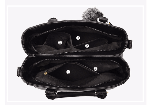 Noble Curve - Casual Shoulder Bag by The Nevermore – Unique Bags by Nevermore Lifestyle & Tech | Black