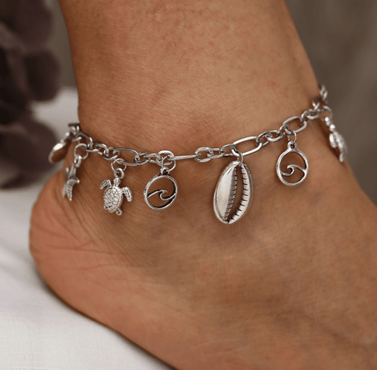Ocean Whisper - Starfish Shell Anklet by The Nevermore
