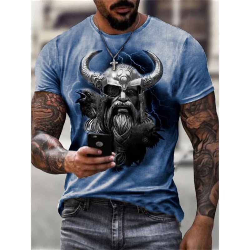 Odin - The Nevermore Gothic T-Shirt for Men – Unique Gothic Fashion for Men by Nevermore Lifestyle & Tech | 2XL OFSQ 00097