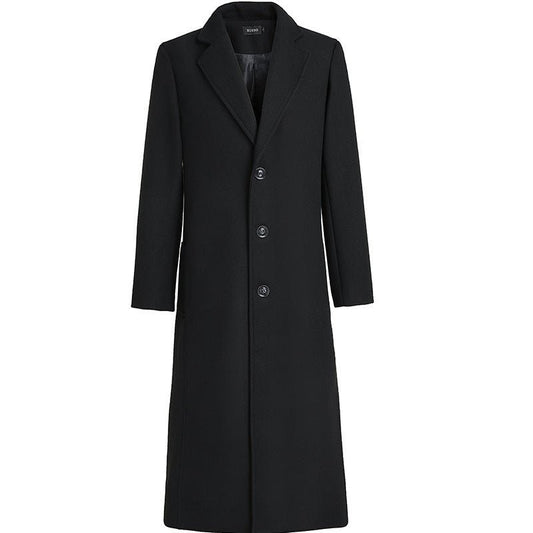 Orion Viper - The Nevermore Long Trench Woolen Coat for Men – Unique Men's Fashion by Nevermore Lifestyle & Tech | 2XL Black