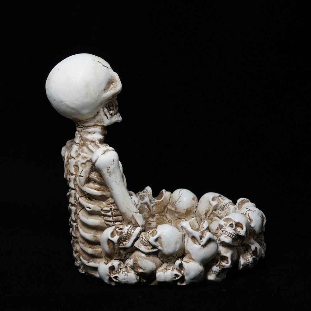Ozzy Desolation - The Nevermore Gothic Home Decor Resin Ashtray Ornament Skeleton – Unique Gothic Home Decor by Nevermore Lifestyle & Tech | Ashtray