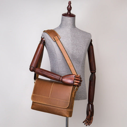 Perfect Partner - Leather Shoulder Briefcase by The Nevermore – Unique Bags by Nevermore Lifestyle & Tech | Coffee