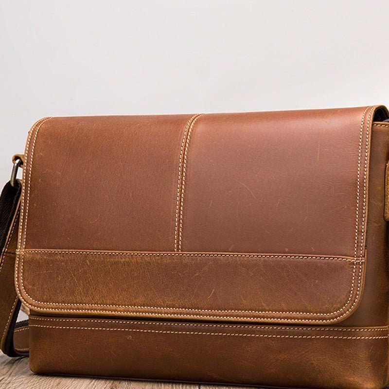 Perfect Partner - Leather Shoulder Briefcase by The Nevermore – Unique Bags by Nevermore Lifestyle & Tech | Coffee