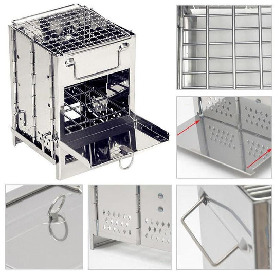 Portable Grill - Lite Stainless Steel Grill by The Nevermore