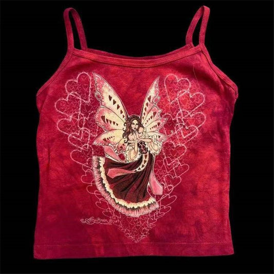 Slim Print With Tank Top