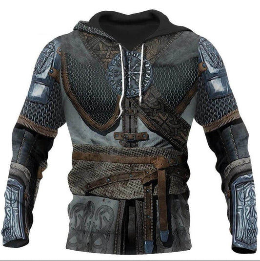 Ragnar Bolt - The Nevermore 3D Long Sleeve Hooded Sweater for Men – Unique Men's Fashion by Nevermore Lifestyle & Tech | 2XL WW23985LJ