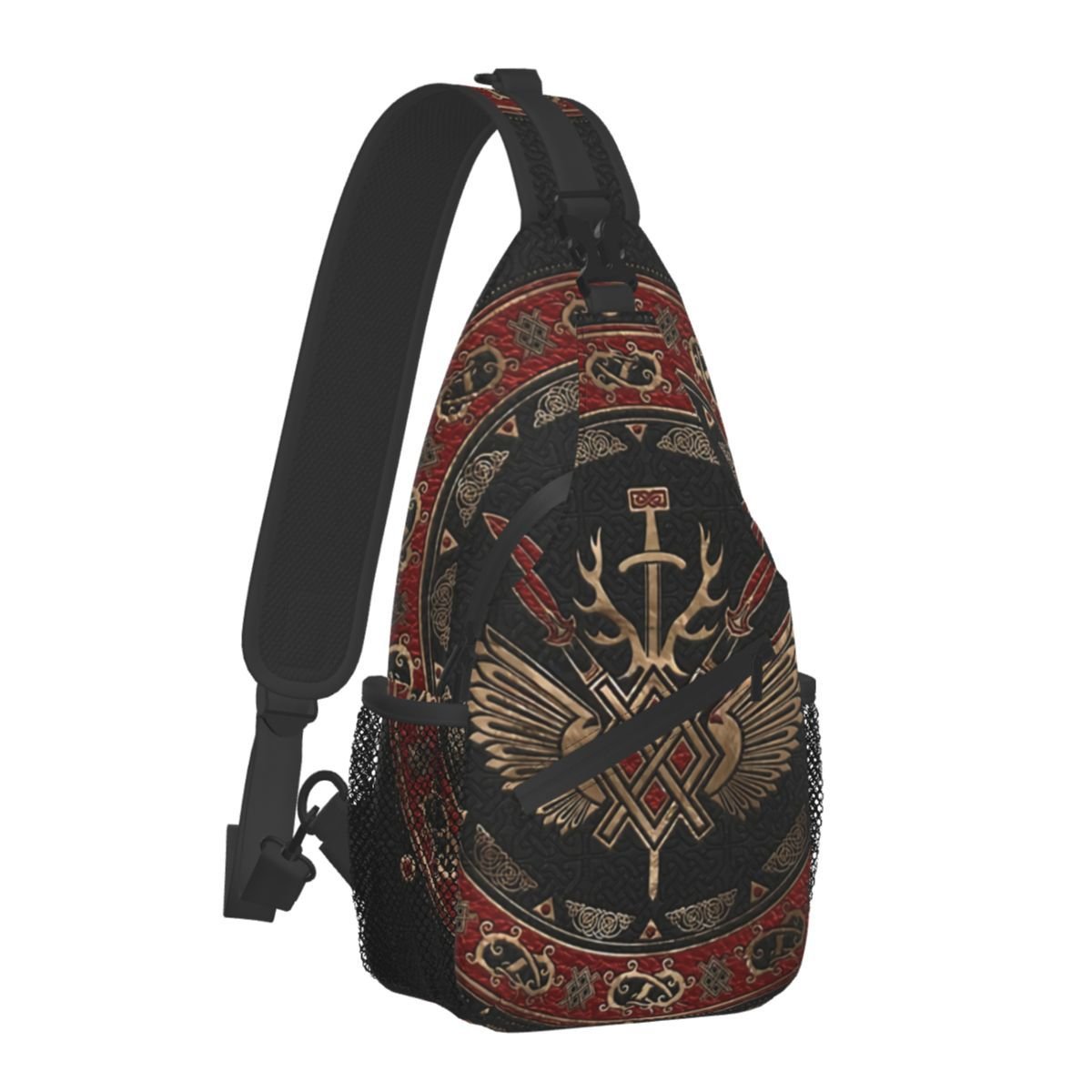 Randolf - The Nevermore Viking Crossbody Bag Norse Mythology – Unique Bags by Nevermore Lifestyle & Tech | 39x19x9CM GungnirSpearOdin