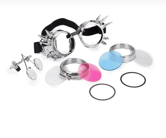 Rosetta Wilberforce - The Nevermore Steampunk Glasses – Unique Steampunk Fashion by Nevermore Lifestyle & Tech | Bright silver