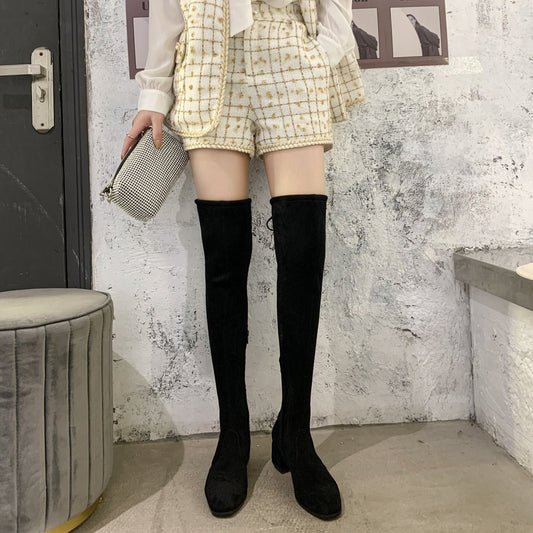 Serenity Stretch Skinny Long Boots by The Nevermore