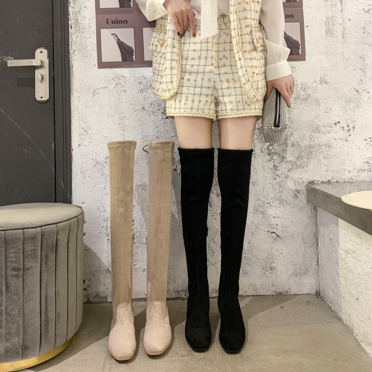 Serenity Stretch Skinny Long Boots by The Nevermore