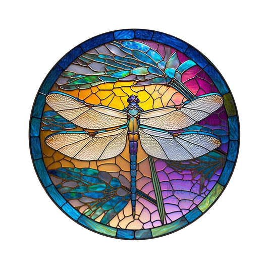 SkyGleam - Acrylic Dragonfly Wreath by The Nevermore