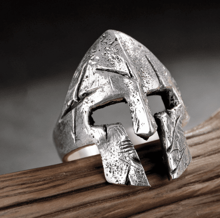 Spartan Hero Helmet - The Nevermore Ring – Unique Rings for Men by Nevermore Lifestyle & Tech | 1pc Ancient silver