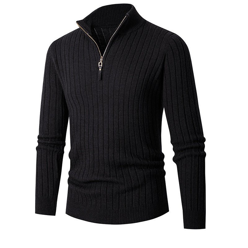Summit Snug - The Nevermore Men's Zip - up Sweate – Unique Sweaters for Men by Nevermore Lifestyle & Tech | 2XL Black