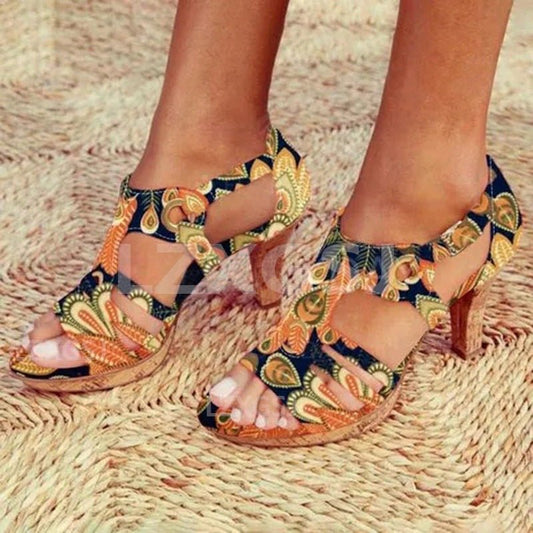 SunGleam Rise - High Heel Sandals by The Nevermore